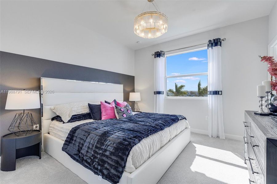 Furnished interior view inside a new home in Del Mar, Miami (Image 2).