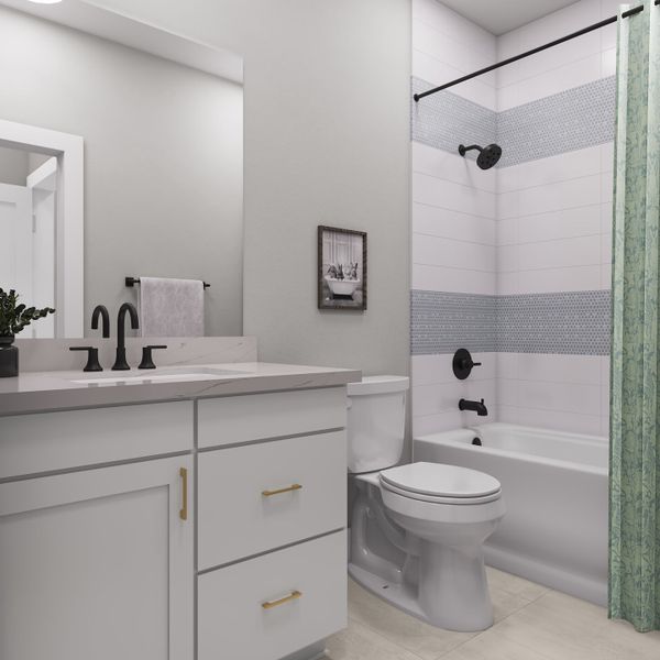 Representative furnished interior of a home built from the Veneto by Tri Pointe Homes in Legacy Grove, Montgomery (Image 30).