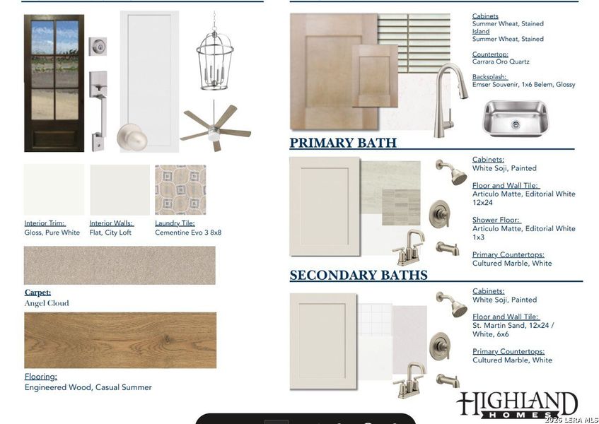 Sample of building materials used in homes in Hallie's Cove, Schertz (Image 32).