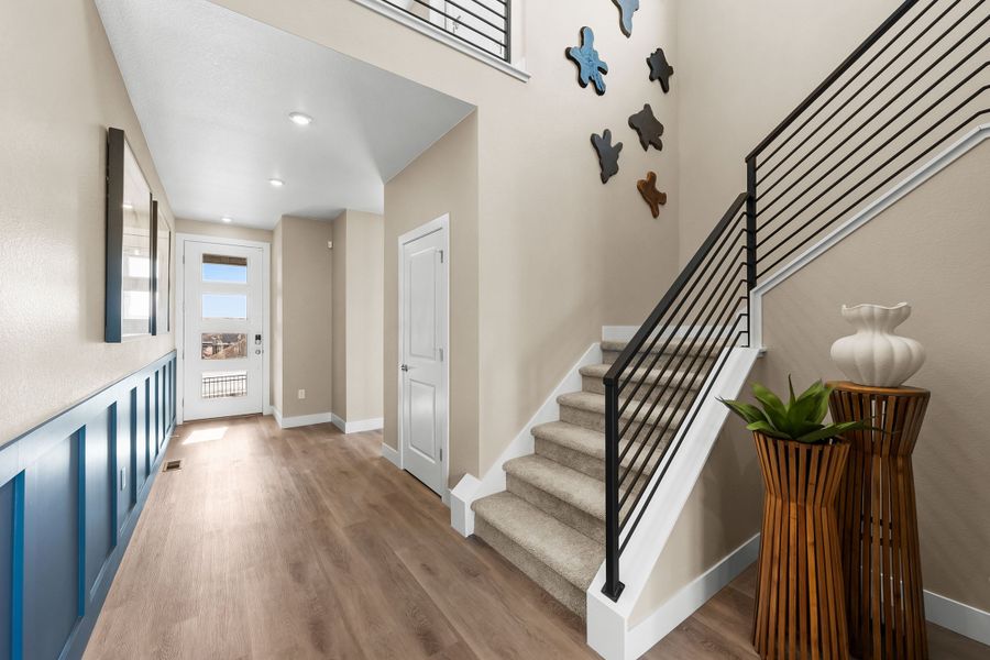 Furnished interior view inside a new home in Trumark Homes at Tanterra, Parker (Image 31).