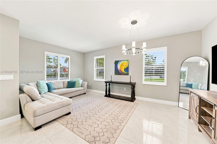 Furnished interior view inside a new home in , Miami (Image 31). Furnished interior view inside a new home in , Miami (Image 31).