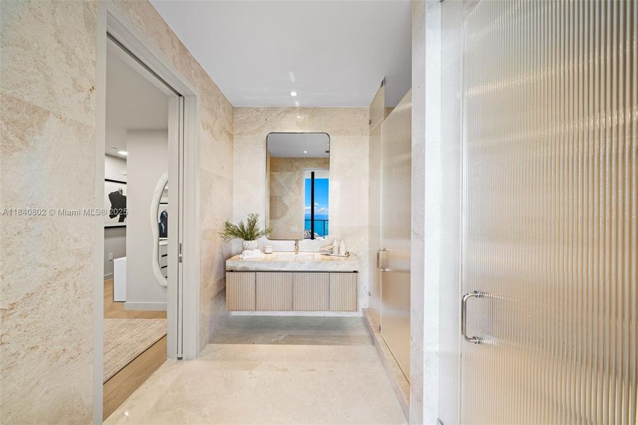 Furnished interior view inside a new home in , Miami Beach (Image 33).