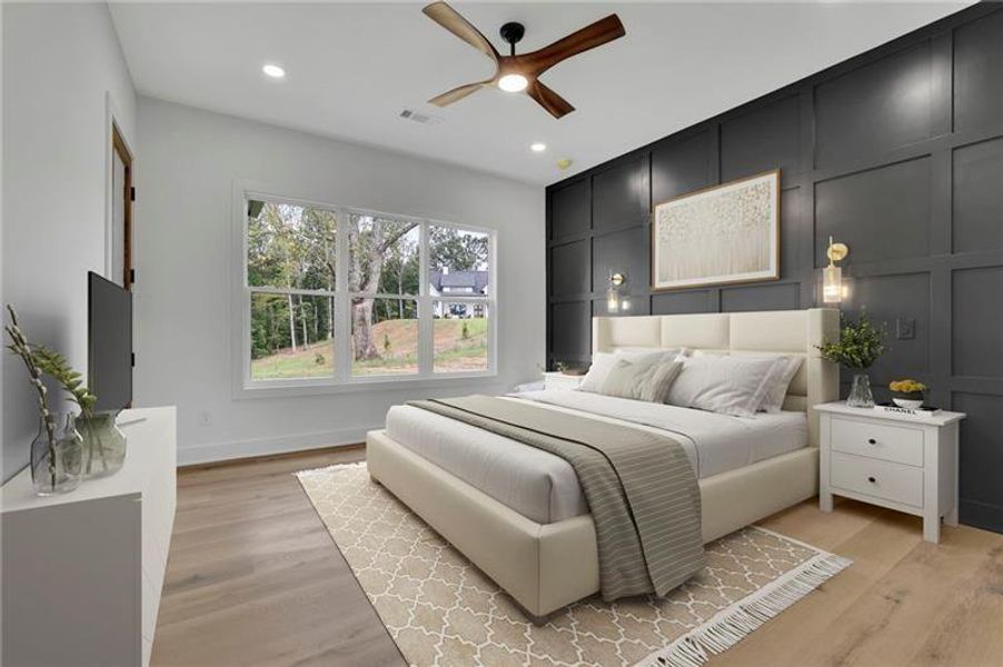 Furnished interior view inside a new home in , Canton (Image 8).