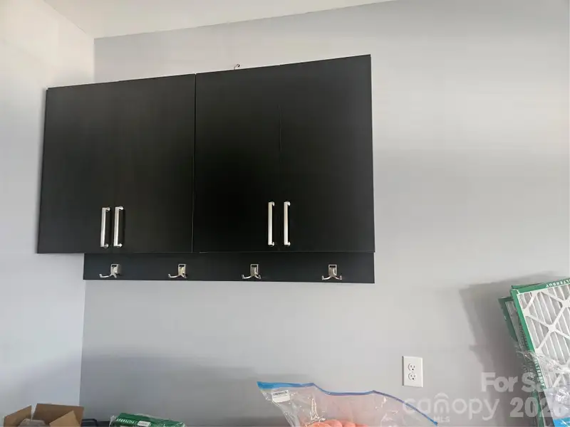 Custom cabinet and drop zone in the garage Custom cabinet and drop zone in the garage