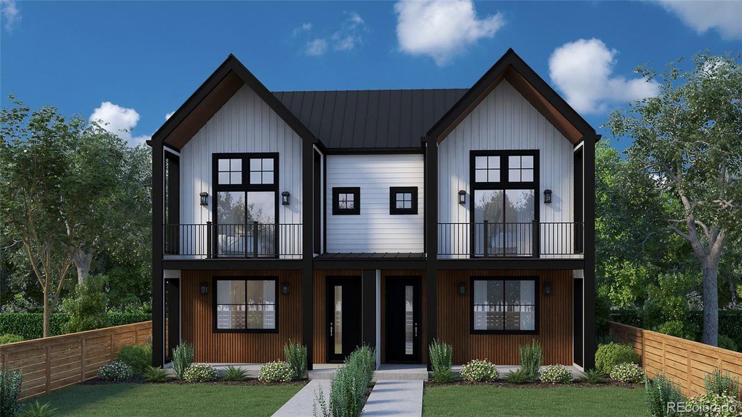 Front exterior of a new home in , Denver, CO, highlighting curb appeal (Image 1).
