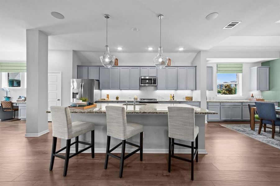 Furnished interior view inside a new home in Tavolo Park Cottages, Fort Worth (Image 17).