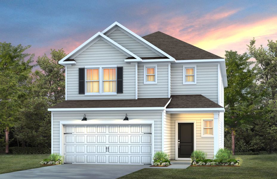 Representative exterior photo of a completed home built from the Murray by Pulte Homes in Cambria, Garner, NC (Image 20).