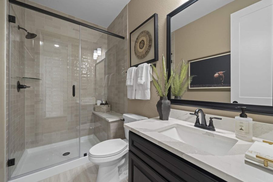 Furnished interior view inside a new home in The Highlands, Porter (Image 25).