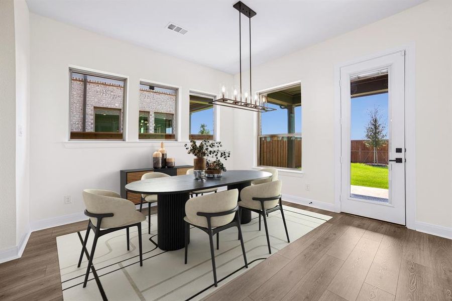 Furnished interior view inside a new home in Terraces – Classics, Rockwall (Image 4). Furnished interior view inside a new home in Terraces – Classics, Rockwall (Image 4).