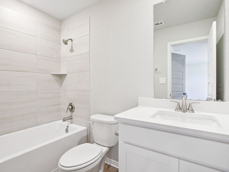 Furnished interior view inside a new home in Lakeside Meadows, Pflugerville (Image 6).