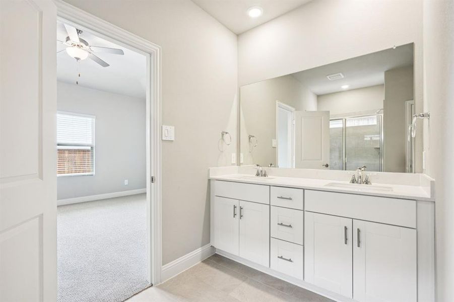 Furnished interior view inside a new home in Lakehaven - Premier Series, Farmersville (Image 12).