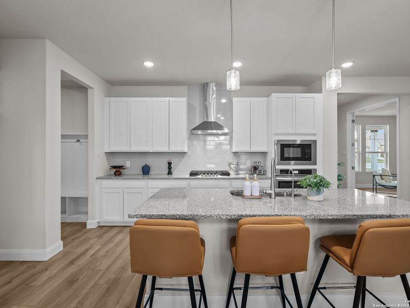 Furnished interior view inside a new home in Ladera, San Antonio (Image 12).