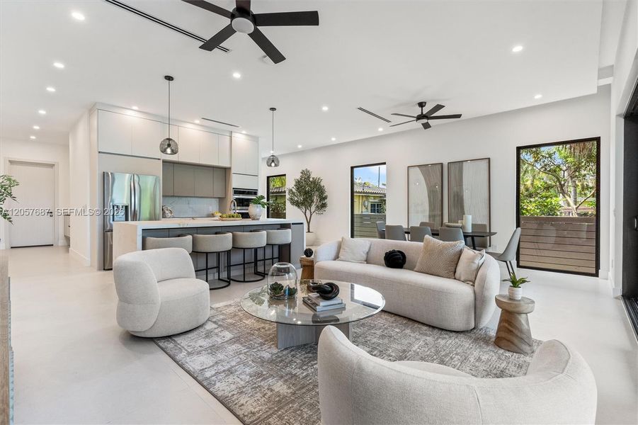 Furnished interior view inside a new home in , Fort Lauderdale (Image 6).