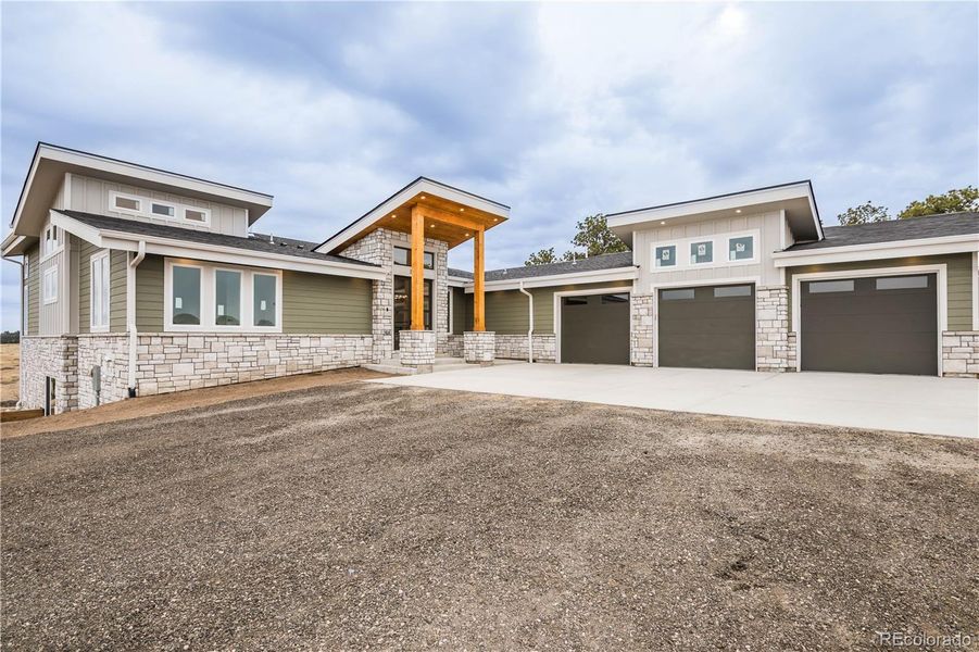 Exterior details and patio area of a home in , Kiowa (Image 3).
