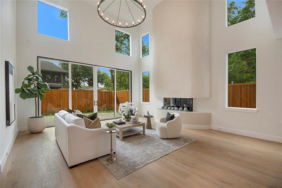 Furnished interior view inside a new home in , Dallas (Image 16).