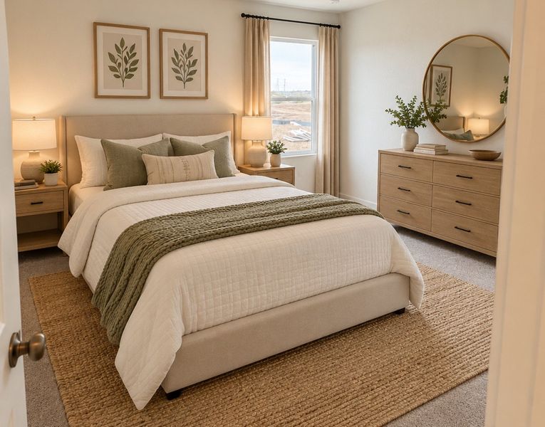 Furnished interior view inside a new home in Sapphire Grove, San Antonio (Image 8).