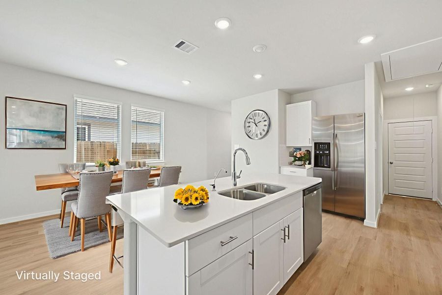 Furnished interior view inside a new home in Landing Meadows - Traditional Series, New Caney (Image 6).