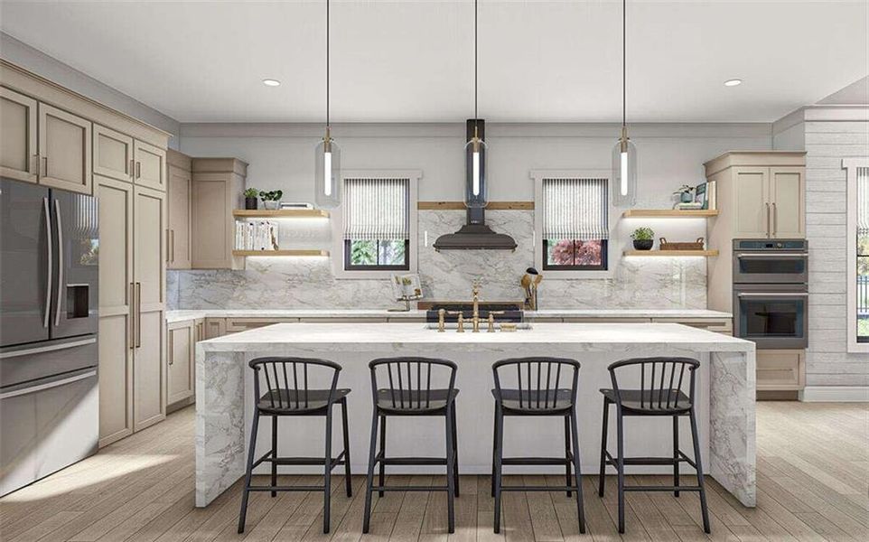 Furnished interior view inside a new home in , Marietta (Image 7).