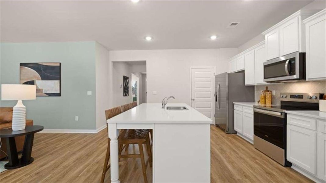 Furnished interior view inside a new home in Poplar Preserve, Newnan (Image 38).