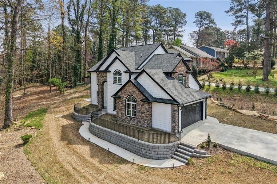 Front exterior of a new home in , Grayson, GA, highlighting curb appeal (Image 30).