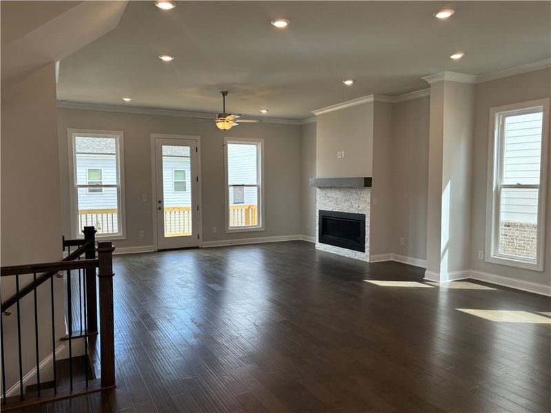Spacious, unfurnished interior of a new home in Brackley Single Family, Cumming (Image 38).