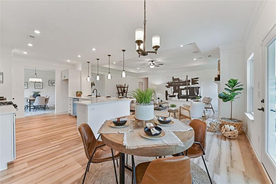 Furnished interior view inside a new home in Sagebrook, Powder Springs (Image 32).