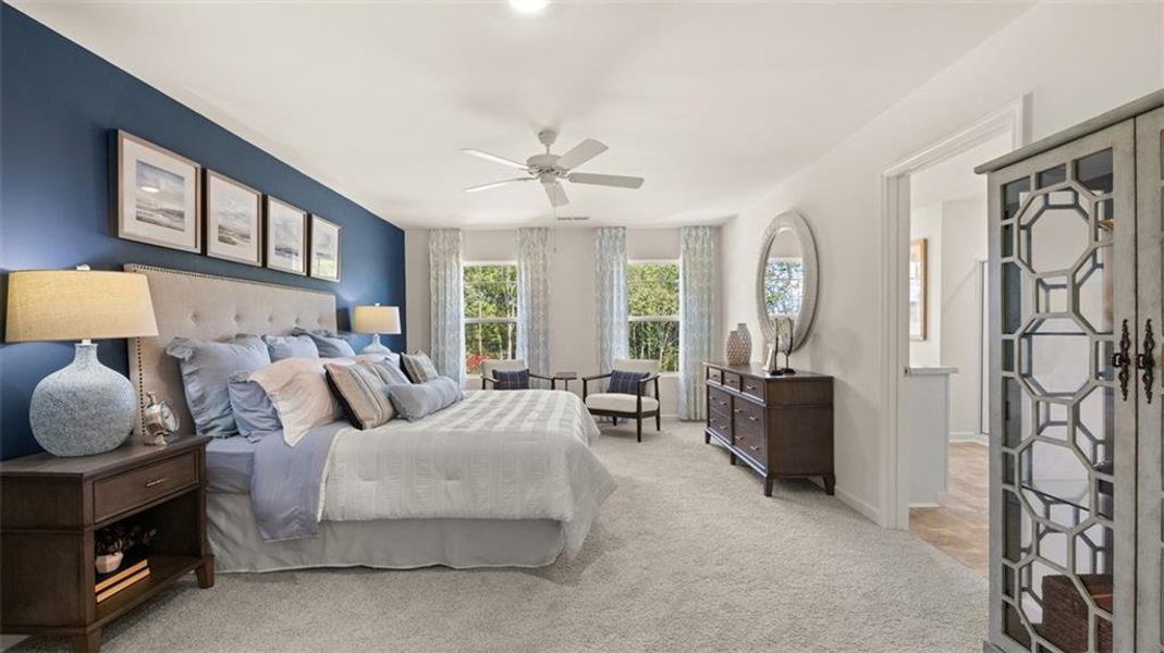 Furnished interior view inside a new home in Jackson Landing, Jefferson (Image 42). Furnished interior view inside a new home in Jackson Landing, Jefferson (Image 42).