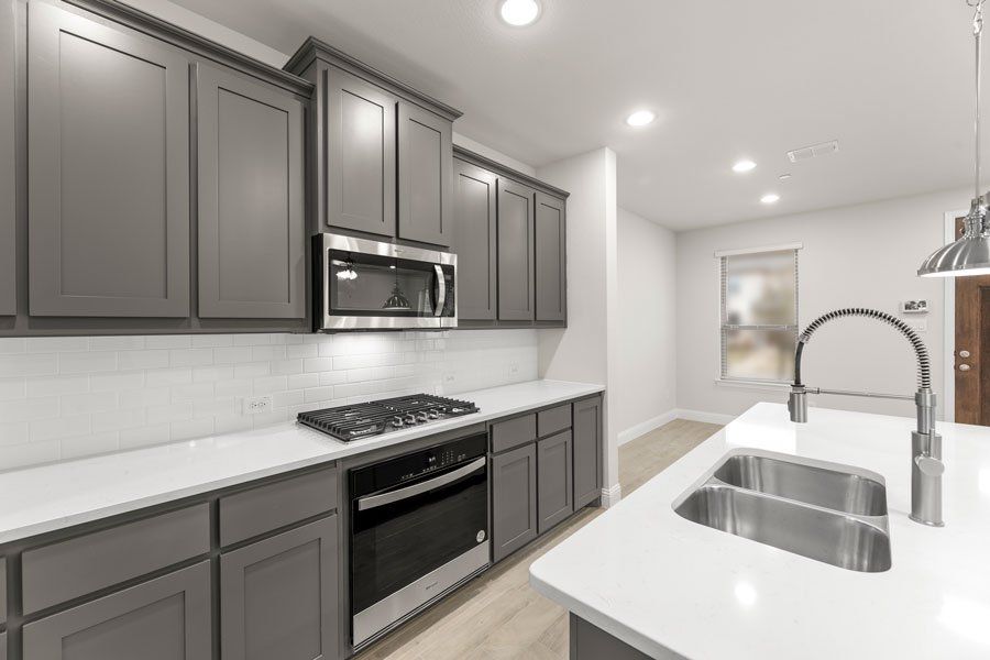 Representative exterior photo of a completed home built from the Buchanan by Impression Homes in Timber Ridge, Corinth, TX (Image 11). Representative exterior photo of a completed home built from the Buchanan by Impression Homes in Timber Ridge, Corinth, TX (Image 11).