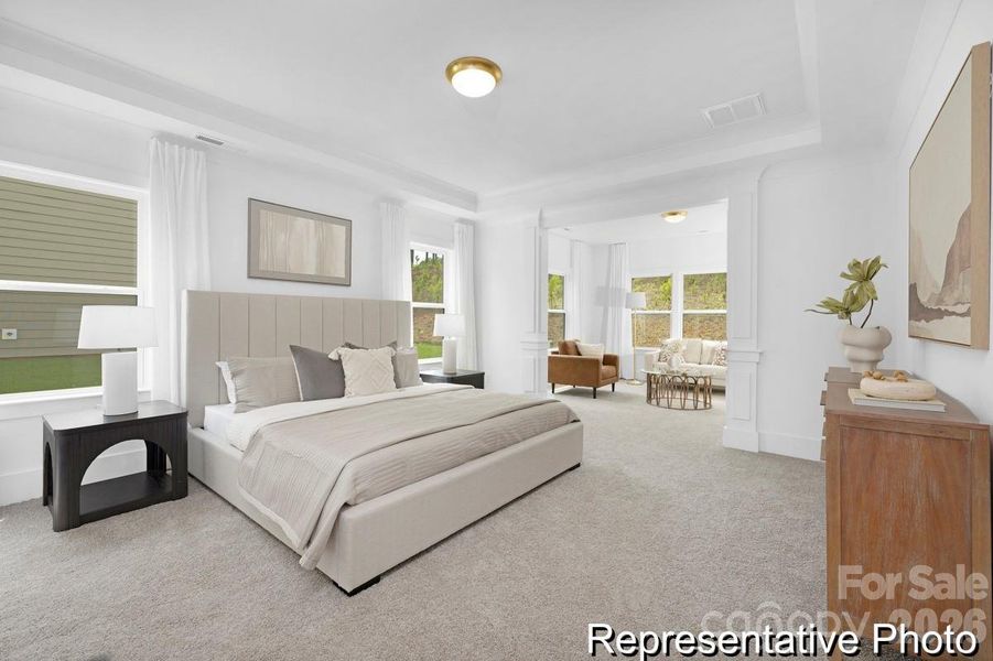 Furnished interior view inside a new home in Whispering Hills, Locust (Image 5).