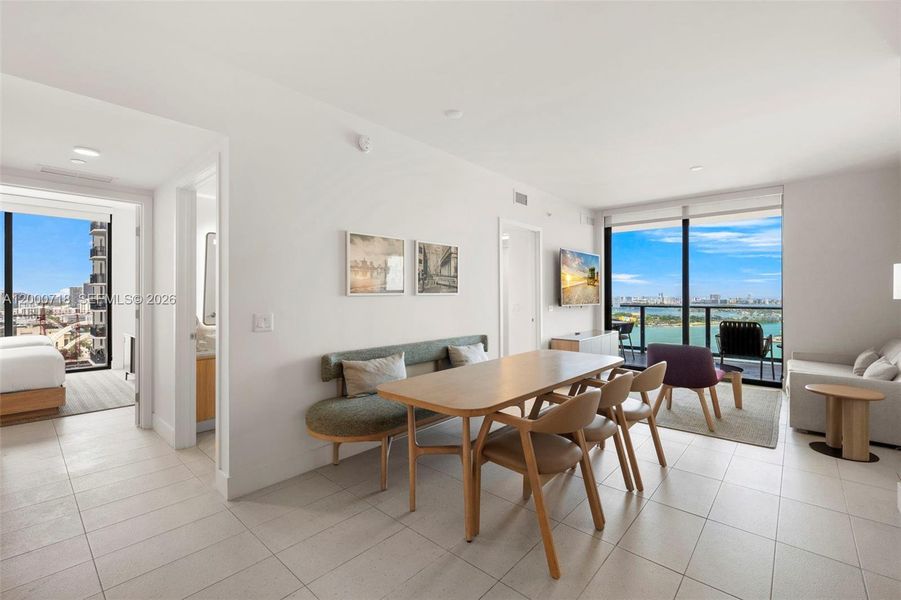 Furnished interior view inside a new home in , Miami (Image 8). Furnished interior view inside a new home in , Miami (Image 8).