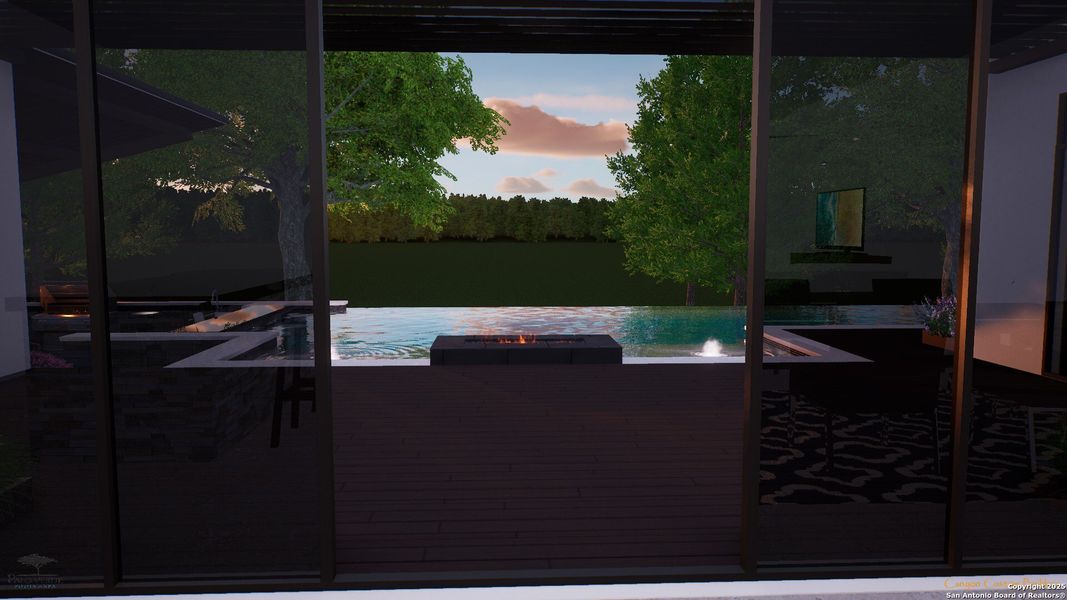 Furnished interior view inside a new home in , Spring Branch (Image 16).