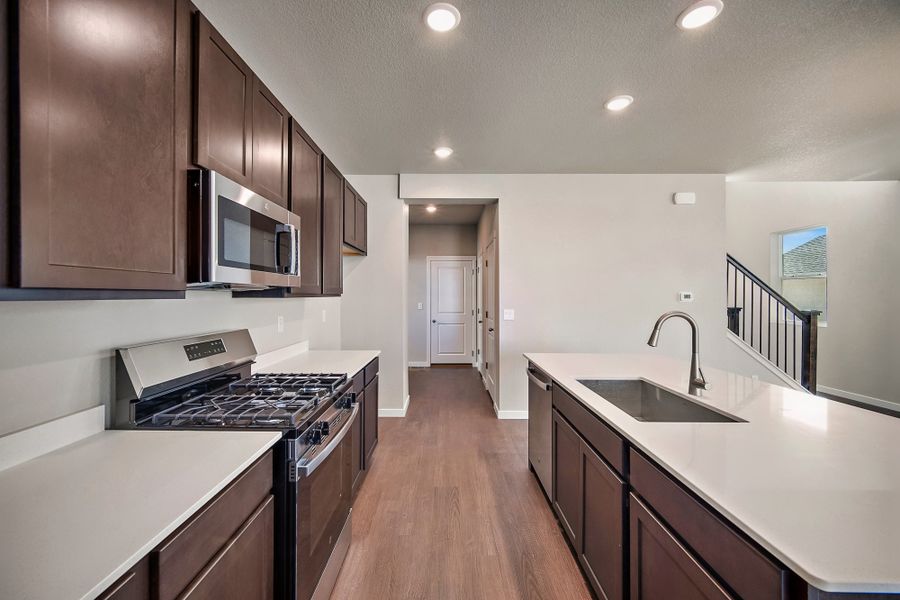 Furnished interior view inside a new home in Ridge at Lorson Ranch, Colorado Springs (Image 7).
