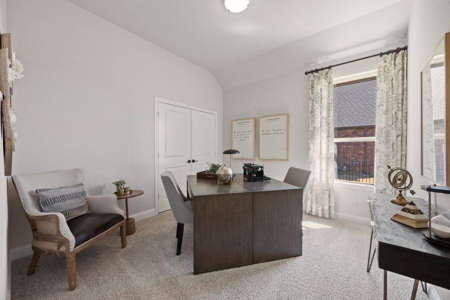 Furnished interior view inside a new home in Abe's Landing, Granbury (Image 22).