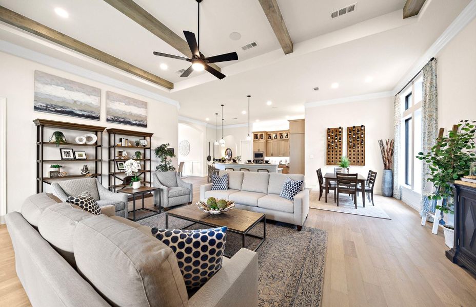 Furnished interior view inside a new home in The Highlands 55′, Porter (Image 13). Furnished interior view inside a new home in The Highlands 55′, Porter (Image 13).