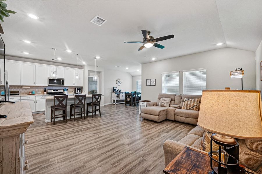 Furnished interior view inside a new home in Sweetgrass Village, Crosby (Image 10).