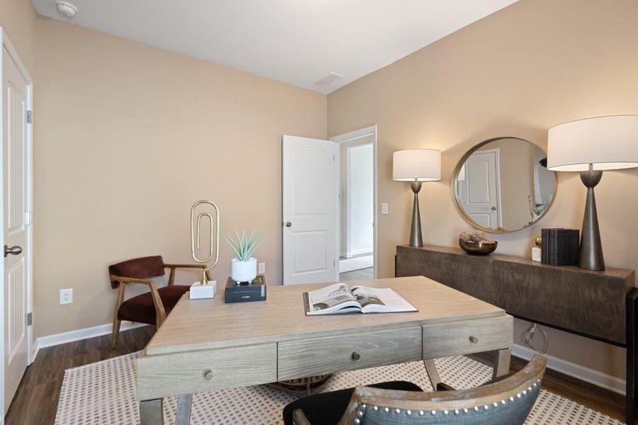 Furnished interior view inside a new home in Allen Manor, Hoschton (Image 33).