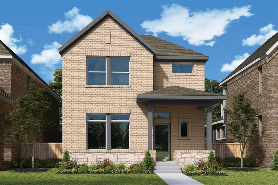 Front exterior of a home in the Talia – Cottage Series community, located in Mesquite, TX (Image 15).