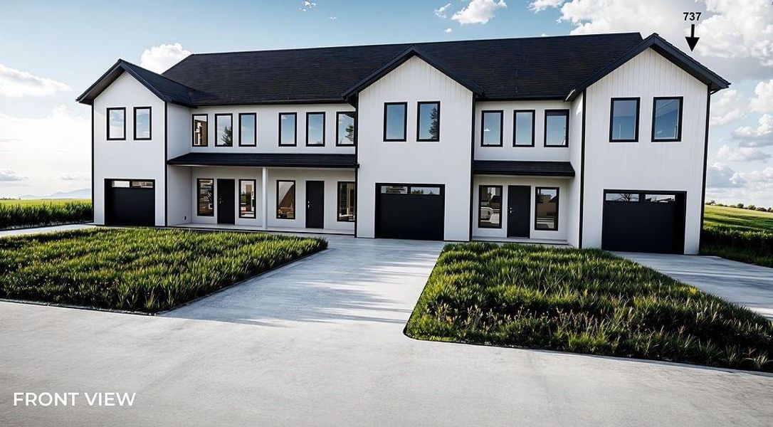 Front exterior of a new home in , Brenham, TX, highlighting curb appeal (Image 2).