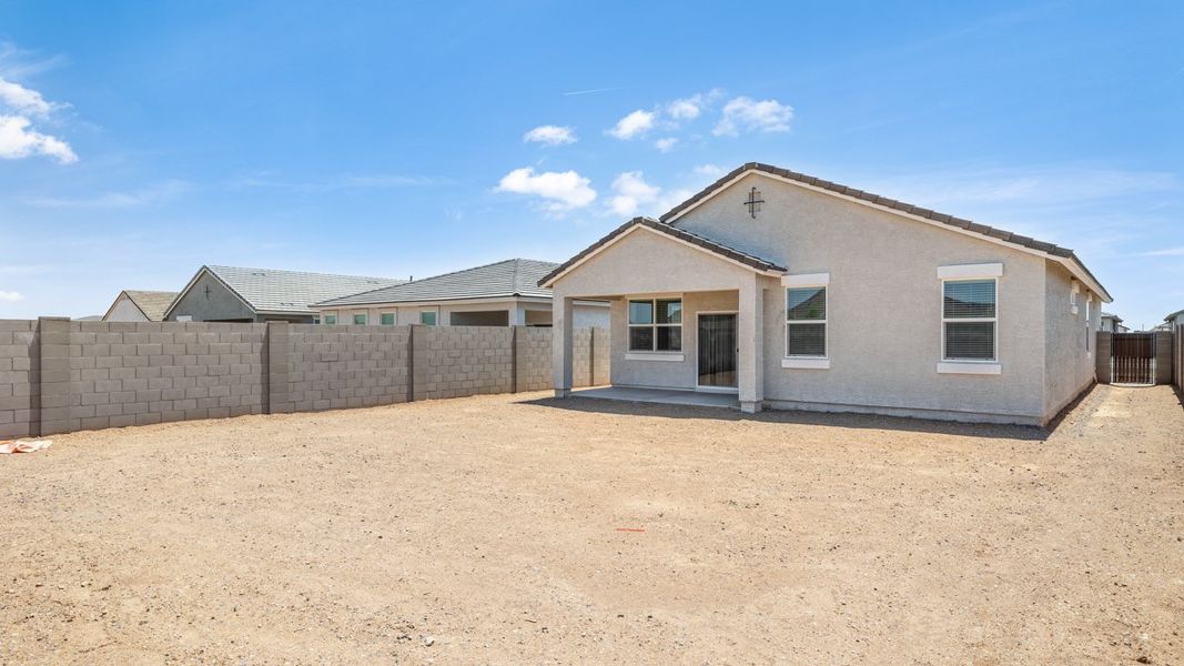 Exterior details and patio area of a home in Mason Ranch, Surprise (Image 1). Exterior details and patio area of a home in Mason Ranch, Surprise (Image 1).