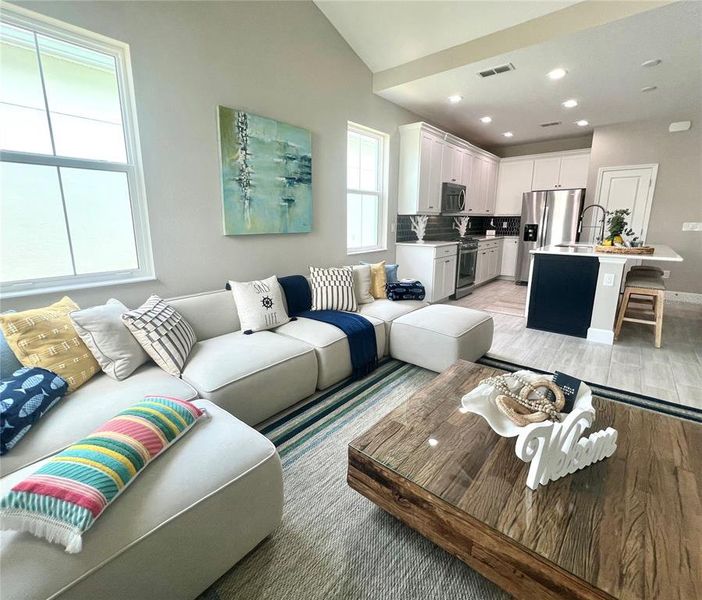 Furnished interior view inside a new home in , Daytona Beach (Image 12).