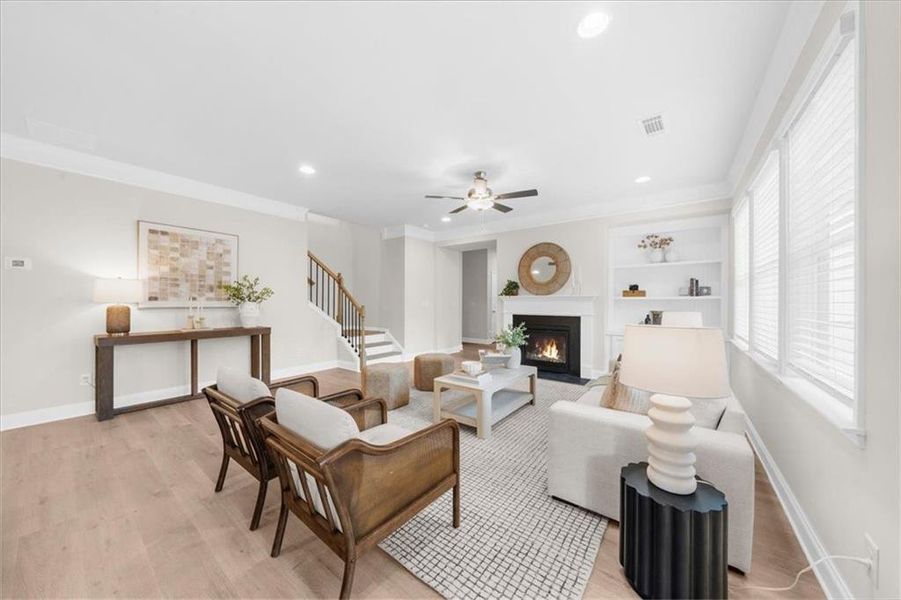 Furnished interior view inside a new home in River Rock, Ball Ground (Image 41).