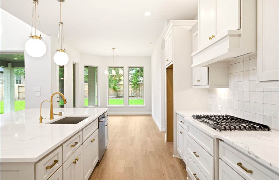 Furnished interior view inside a new home in Bridgeland 60′, Cypress (Image 9).