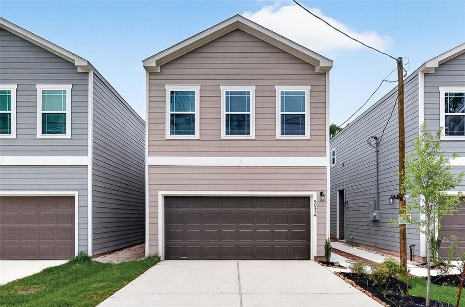 Front exterior of a new home in , Houston, TX, highlighting curb appeal (Image 21). Front exterior of a new home in , Houston, TX, highlighting curb appeal (Image 21).