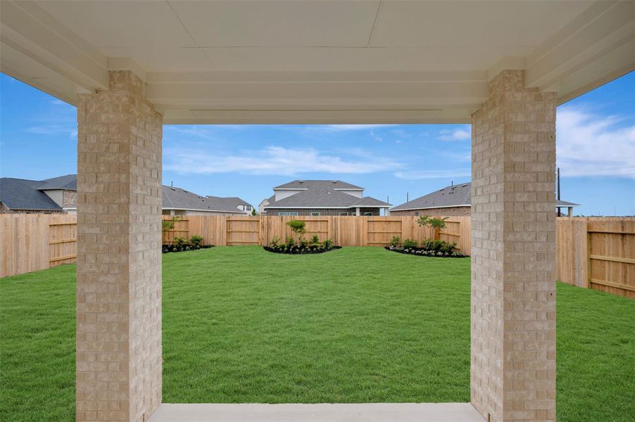 Enjoy the views from the covered patio Enjoy the views from the covered patio