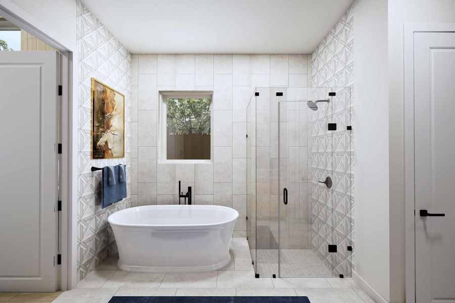 The Broxton - Optional Freestanding Tub with Shower