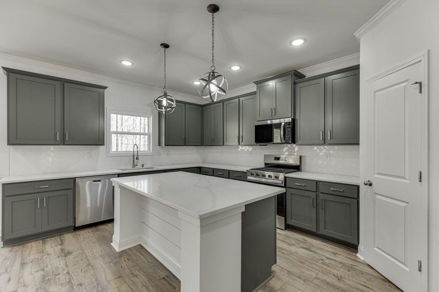 Furnished interior view inside a new home in , Commerce (Image 14).