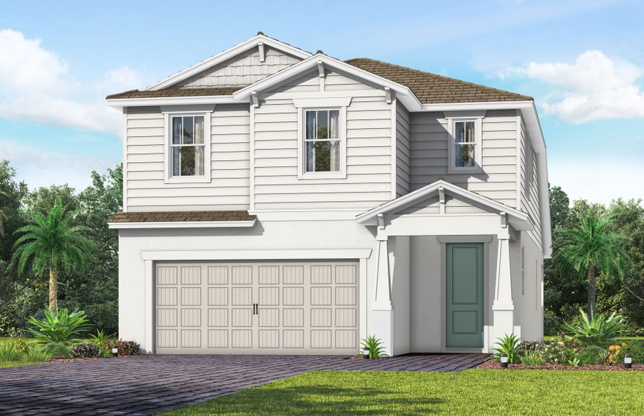 Representative exterior photo of a completed home built from the Seaport by Pulte Homes in SeaFlower, Bradenton, FL (Image 27).