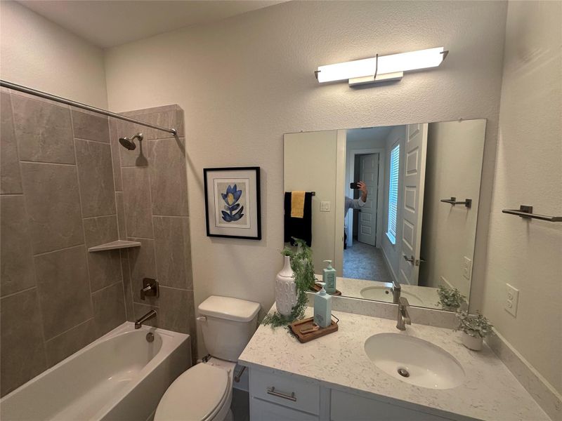 Furnished interior view inside a new home in Shady Acres, Houston (Image 14). Furnished interior view inside a new home in Shady Acres, Houston (Image 14).