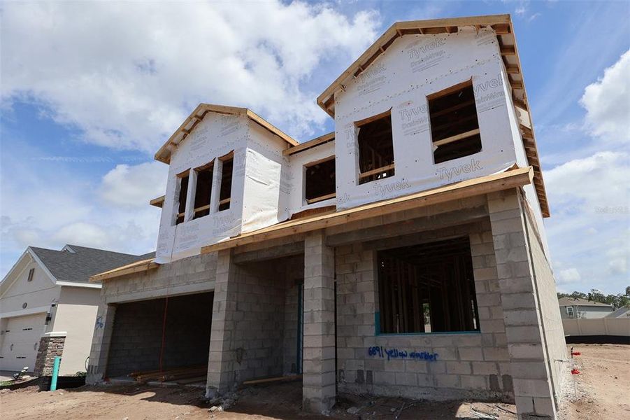 In-progress construction of a new home in Bay Lake Farms, St. Cloud, FL (Image 5).