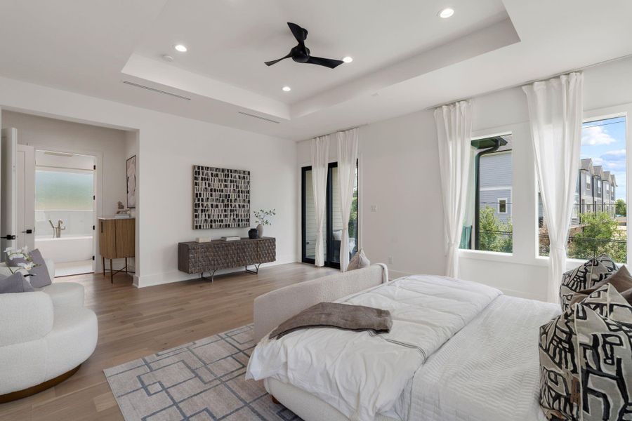 Furnished interior view inside a new home in , Houston (Image 10).